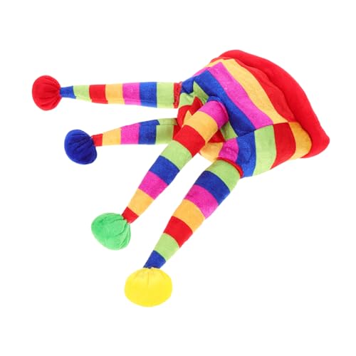 TOPBATHY Clown-Hut zirkus hut Spaß Hut Karnevalskostüm für Damen Clownhut Clown-Outfits für Frauen Kopfbedeckungen für Hofclowns Clown Kostüm Mütze Karneval-Papierfächer Zirkushut gefühlt von TOPBATHY