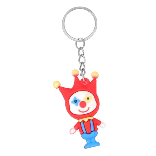 TOPBATHY Clown-Puppen-Schlüsselanhänger Schlüsseletui Geldbeutel telefon armband lustige schlüsselanhänger süßer schlüsselanhänger Rucksackanhänger Figuren-Schlüsselanhänger weiches Gummi von TOPBATHY