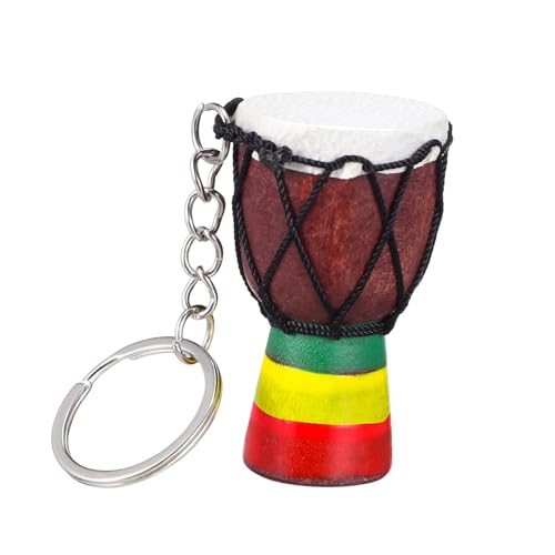 TOPBATHY Djembe Schlüsselanhänger Schlüsselschmuck Schöner Schlüsselanhänger Trommelschlüssel Trommel Schlüsselanhänger Musiknote Trommelgurt Schlüsselanhänger Anhänger von TOPBATHY