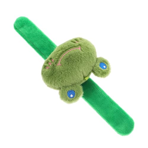 TOPBATHY Frosch Armband Frosch Plüschtier Frosch Partyzubehör Stofftier Armband Handgelenkschlaufen Spielzeugtiere Frosch Schlagarmband Plüsch Schlagarmbänder Für Pp Baumwolle Grün von TOPBATHY