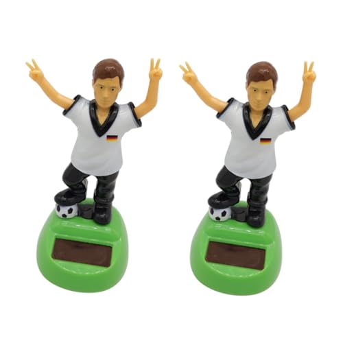 TOPBATHY Fußball 2 Stück Auto Innenraum Geschenknummern Ornamente Fußballspieler-Design von TOPBATHY