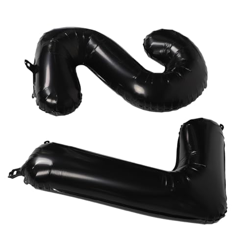 TOPBATHY Große Schwarze Folienzahl Ballons Langlebige Geburtstagsdeko für Jubiläumsparty Design Einfache Handhabung Vielseitige Feierdekoration TOPBATHY Große Schwarze Folienzahl Ballons Langlebige Geburtstagsdeko für Jubiläumsparty Design Einfache Handhabung Vielseitige Feierdekoration von TOPBATHY