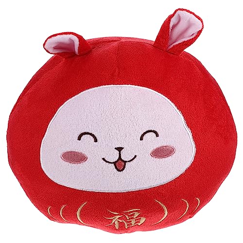 TOPBATHY Hasenpuppe für kindergeschenke Rabbit Toys Hasen Kuscheltier Kinderzimmer Roboter Kinderzubehör Kuscheltier für den Haushalt PP Baumwolle rot von TOPBATHY