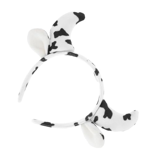 TOPBATHY Kawaii Kuhhörner Stirnband Weiches Tierkostüm Accessoire Verstellbar Für Party Cosplay Alltag Damen Mädchen TOPBATHY Kawaii Kuhhörner Stirnband Weiches Tierkostüm Accessoire Verstellbar Für Party Cosplay Alltag Damen Mädchen von TOPBATHY