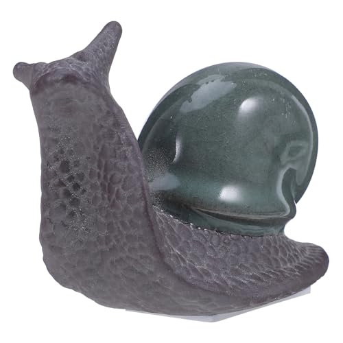 TOPBATHY Keramik Schneckenfigur Langlebig Fein Strukturiert Dekorativ für Balkon Garten Terrasse Kleine Tierfigur als Desktop Bonsai Landschaftsdeko TOPBATHY Keramik Schneckenfigur Langlebig Fein Strukturiert Dekorativ für Balkon Garten Terrasse Kleine Tierfigur als Desktop Bonsai Landschaftsdeko von TOPBATHY