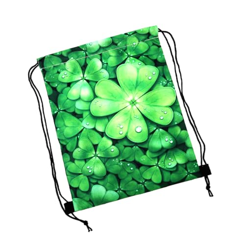 TOPBATHY Kordelzug Aufbewahrungstasche Cinch-sack-tasche Rucksack St. Patricks Day Leckerli-taschen Kleeblatt-geschenktüten Einkaufstasche St. Patricks Day Favors Gastgeschenk Sport Irland von TOPBATHY