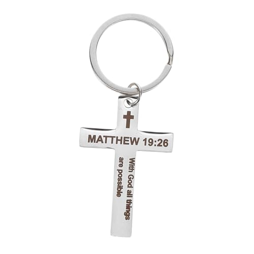 TOPBATHY Kreuz Schlüsselanhänger Stilvoller Schlüsselanhänger Praktischer Schlüsselanhänger für freunde Kristall Schlüsselanhänger Neuheit Schlüsselanhänger Rostfreier Stahl Silver TOPBATHY Kreuz Schlüsselanhänger Stilvoller Schlüsselanhänger Praktischer Schlüsselanhänger für freunde Kristall Schlüsselanhänger Neuheit Schlüsselanhänger Rostfreier Stahl Silver von TOPBATHY