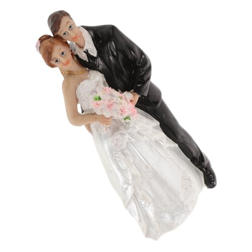 TOPBATHY Kuchendekoration Hochzeitspaar-statue Valentinstag Kuchen Hochzeitstorte Topper Figuren Für Romantische Paare Paarskulptur Vorhanden Paar Statue Hochzeit Kunstharz von TOPBATHY