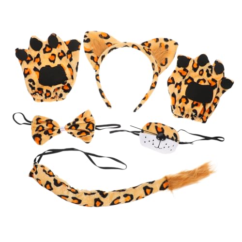 TOPBATHY Leopard Kostümset Für Und Erwachsene 1 Set Mit Leopard Ohren Haarreif Und Gesichtsnase Perfekte Cosplay Accessoires Für Mottopartys Und Karneval von TOPBATHY