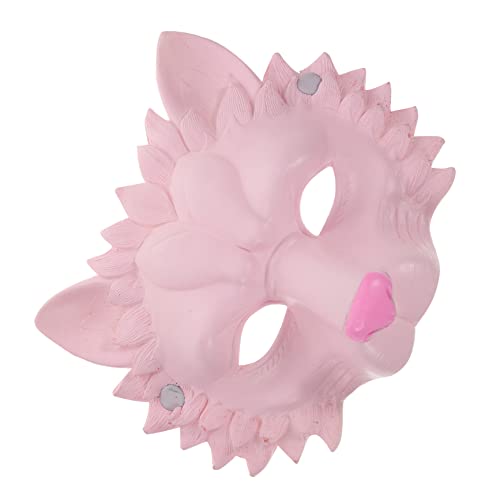 TOPBATHY Löwenmaske aus Schaumstoff gruselige Halloween-Maske Halloweenkostüm 3D-Löwenmasken halloween halloween assecoires Löwenmaske für Cosplay Maske Pu Rosa von TOPBATHY