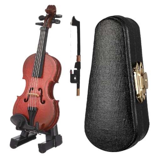 TOPBATHY Miniatur Violine Modell Aus Realistisches Dekorationsstück Mit Für Fotos Puppenhaus & Sammlerstücke Großes Musikinstrument Adornment von TOPBATHY