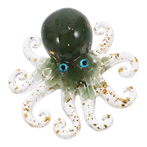 TOPBATHY Ornamente Oktopus-briefbeschwerer Mini-oktopus-Figuren Meerestiere Oktopus-Miniatur Meerestierfiguren Oktopus-Statue Oktopus-Modell Schreibtisch-Tier-Statue Tierskulptur Harz von TOPBATHY