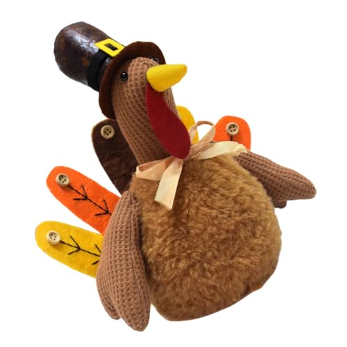 TOPBATHY Plüsch-Truthahn-Deko Handgefertigt mit Detailreicher Verarbeitung Weiches Stofftier für Herbst-Fotografie und Kinderspiel Thanksgiving Erntedankfest-tischdekoration TOPBATHY Plüsch-Truthahn-Deko Handgefertigt mit Detailreicher Verarbeitung Weiches Stofftier für Herbst-Fotografie und Kinderspiel Thanksgiving Erntedankfest-tischdekoration von TOPBATHY