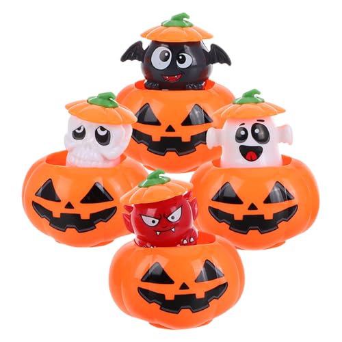 TOPBATHY Halloween-kürbis-Set 4-TLG. Aufzieh-Mini-Spielzeug Gruselige Krallen Für Süßes Oder Saures von TOPBATHY