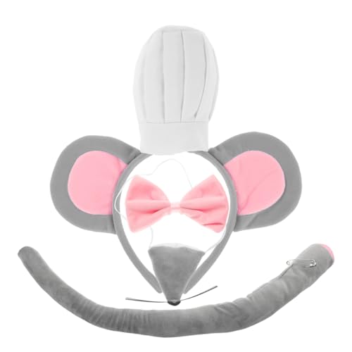 TOPBATHY Satz -Kostümset Mäusekostümohren wenn man einer ein Kekskostüm schenkt doofe Ohren Mäuseohren und - Haarband Geburtstagsparty- Rattenohren Stoff Grey TOPBATHY Satz -Kostümset Mäusekostümohren wenn man einer ein Kekskostüm schenkt doofe Ohren Mäuseohren und - Haarband Geburtstagsparty- Rattenohren Stoff Grey von TOPBATHY