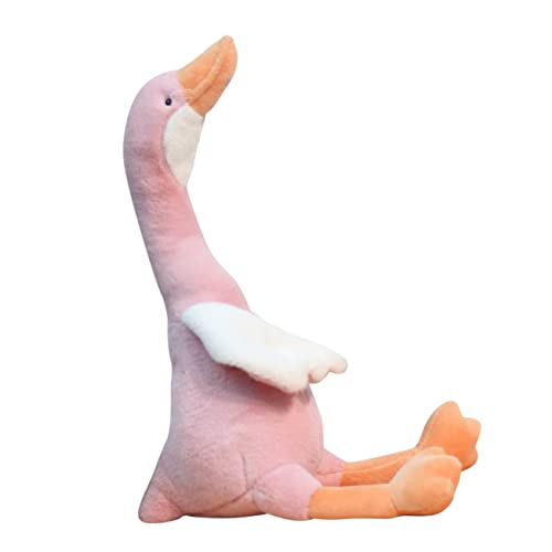 TOPBATHY Schwan Plüschtier Kuscheltier Kinderspielzeug Tiere Das Tier Plüschtiere Für Mädchen Ausgestopfte Gans Plüsch Geburtstag Plüschgans Plüschtier Pp Baumwolle Rosa von TOPBATHY