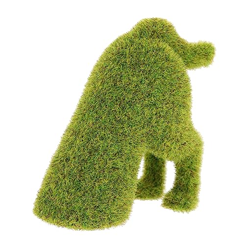 TOPBATHY Simulierte beflockte Welpenornamente Hundepuzzle Pinkelkissen für Hunde Tiere Figuren Rassen Animal Figures genschenkideen Hundefigur beflockter hundedekor Beflockung Green von TOPBATHY