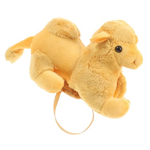 TOPBATHY Stehschulterkamel aus Plüsch Puppe für die Schulter realistische Plüschtiere Süßes Schultertier aus Plüsch Mini-Stofftier tierischer Plüsch Partygeschenke Tierpuppe Yellow von TOPBATHY