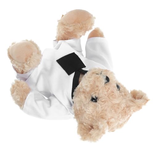 TOPBATHY Taekwondo-bärpuppe Karate-zeug Taekwondo Für Zum Erntedankfest Bärenpuppen Karate- Für Thanksgiving-kuscheltiere Taekwondo-stoffbär Black Plüsch von TOPBATHY