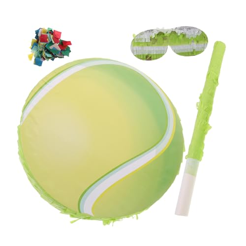 TOPBATHY Tennis Pinata Geburtstag Party Deko mit Schlagstab Augenbinde und Konfetti Sportlicher Tennisball Pinata Füller für Familienfeiern Indoor Outdoor Zufällige Farbe TOPBATHY Tennis Pinata Geburtstag Party Deko mit Schlagstab Augenbinde und Konfetti Sportlicher Tennisball Pinata Füller für Familienfeiern Indoor Outdoor Zufällige Farbe von TOPBATHY
