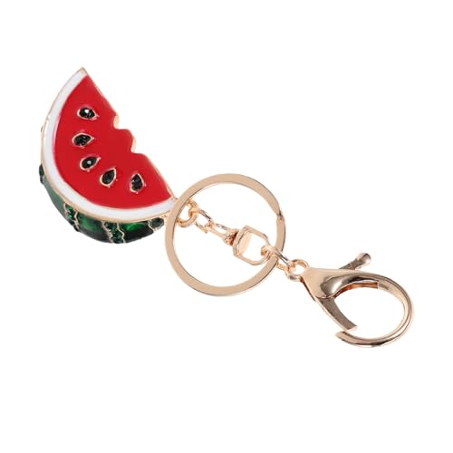 TOPBATHY Wassermelonen-schlüsselanhänger Katze-emaille-pin Mini-wassermelonen-hängeanhänger Emaillestifte Masse Rosa Schlüsselanhänger Glücklicher Schlüsselanhänger Schmuck Zinklegierung von TOPBATHY