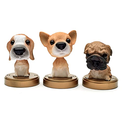 TOPBATHY schaukel Auto Dekoration Spielzeug mit nickendem Kopf Bobblehead-Hund Auto-Armaturenbrett-Ornamente Auto Innenraum hundekorb Auto Cartoon- Welpenautoverzierung von TOPBATHY