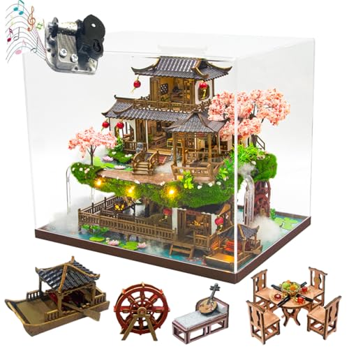 TOPBSFARNY 1:24 Maßstab DIY Miniatur Puppenhaus Kit Chinesischer Stil DIY Cottage Wonderland Alte Stadt Gebäude Villa Handgemachtes Modellhaus Kreativität Geburtstagsgeschenk Weiblich (mit Staubschutz TOPBSFARNY 1:24 Maßstab DIY Miniatur Puppenhaus Kit Chinesischer Stil DIY Cottage Wonderland Alte Stadt Gebäude Villa Handgemachtes Modellhaus Kreativität Geburtstagsgeschenk Weiblich (mit Staubschutz von TOPBSFARNY
