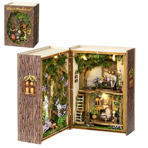 TOPBSFARNY 3D European Style Cottage Open-Sided Design Handmade Multi-Layers That Can Be Opened And Closed For Teens and Adults to Build-Creativity Gift (Forest Wonderland) von TOPBSFARNY