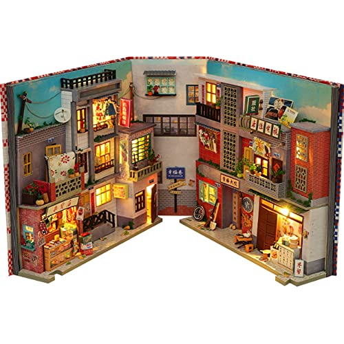 ZQWE 3D Holz Buchständer Puzzle DIY Puppenhaus Holz Buchstützen Buch Nook Modell Bauset mit LED Licht für Jugendliche und Erwachsene zum Bauen Kreativität Geschenk für Geburtstage Halloween ZQWE 3D Holz Buchständer Puzzle DIY Puppenhaus Holz Buchstützen Buch Nook Modell Bauset mit LED Licht für Jugendliche und Erwachsene zum Bauen Kreativität Geschenk für Geburtstage Halloween von TOPBSFARNY
