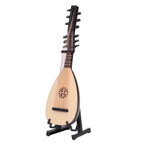 Chinesische Laute Simulation Pipa Chinesische Gitarre Modell Einzigartiges Kleines Dekor Miniatur Ornament Mini Laute Pipa Modell Musikinstrument Holz Foto Requisite von TOPINCN