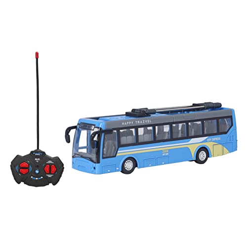 TOPINCN RC-Schulbus, Rechtskurve, Robuster Ferngesteuerter Bus, Hohe Simulationsfahrten in Alle Richtungen, Wiederaufladbar für das Tägliche Spielen (Blau) von TOPINCN