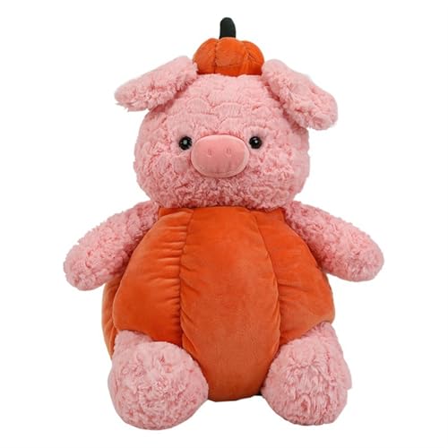 Kürbis Schwein Plüschtier, 40CM Schwein Kuscheltier Plüschi, Squishy Schwein im Kürbiskostüm, Süßes Halloween-Spielzeug for Jungen Mädchen, Halloween-Party von TOPLITHE