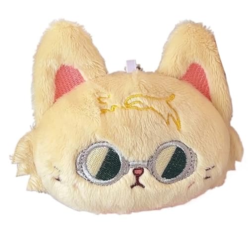 TOPLITHE Anime Katze Kuscheltier, Süße Katze Plüschtier Satoru Gojo Geto Suguru Stofftiere Schlüsselanhänger Cosplay Requisiten for Fans Geschenk(Nanami Kento) von TOPLITHE