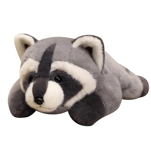 TOPLITHE Beschwerter Waschbär Plüsch, Weiche Kuscheltiere Plüschspielzeug Umarmungskissen Geschenke for Kinder Jungen und Mädchen(45CM/17IN) von TOPLITHE