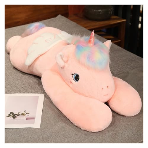 TOPLITHE Beschwertes Einhorn Plüschtier, Weiche Kuscheltiere Kuschelkissen Spielzeug Umarmungskissen Geschenke for Kinder Jungen Mädchen Heimdekoration(80CM/31IN) von TOPLITHE