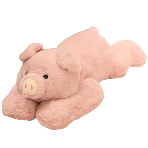 TOPLITHE Beschwertes Schweine Plüschtier, Weiches Kuscheltier Kuschelkissen Geschenk for Kinder Jungen und Mädchen(75CM/30IN) von TOPLITHE