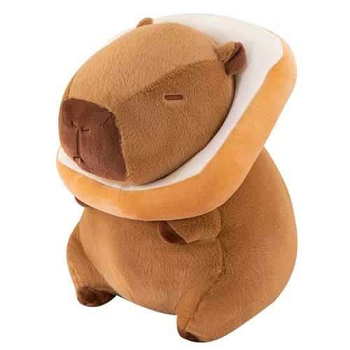 TOPLITHE Capybara Plüschtier, Süßes Capybara Plüschtier Mit Brot Kuscheltiere Weiches Geschenk for Jungen Mädchen Heimdekoration(Bread,30CM/11IN) von TOPLITHE