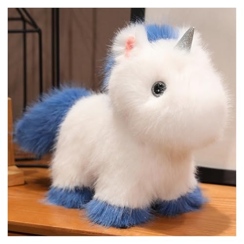 TOPLITHE Einhorn Kuscheltier, Süßes Regenbogen Einhorn Stofftier Plüschtier Weiches Kissen Geschenk for Kinder Jungen Mädchen Weihnachten(Blue,45CM/17IN) von TOPLITHE