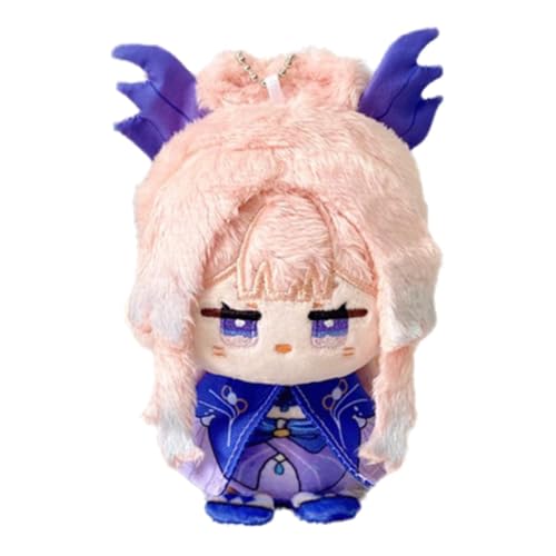 TOPLITHE Genshin Kuscheltier Schlüsselanhänger, 12CM Anime Plüschtier Niedliche Weiche Stoffpuppe Impact Carcoon Figur Als Geschenk for Fans(Sagonomiya Kokomi) von TOPLITHE