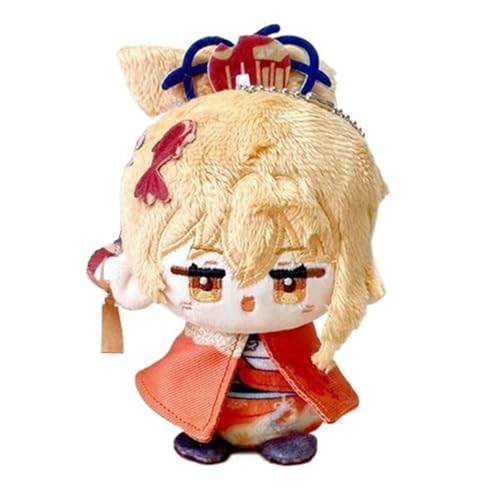 TOPLITHE Genshin Kuscheltier Schlüsselanhänger, 12CM Anime Plüschtier Niedliche Weiche Stoffpuppe Impact Carcoon Figur Als Geschenk for Fans(Yoimiya) von TOPLITHE