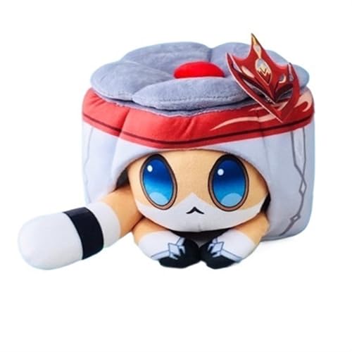 TOPLITHE Genshin Plüsch, Scaramouche Nahida Klee Furina ZhongLi Neuvillette Lyney Tartaglia Plüschfigur Impact Puppe Anime-Kollektion for Fans Geschenke(Tartaglia,32CM/12IN) von TOPLITHE