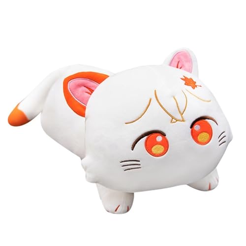 TOPLITHE Genshin Scaramouche Katze Kuscheltiere, Plüsch Impact Wanderer Plüschtiere Weiches Süßes Kissen Spielzeug for Kinder Weihnachten Gamer Fans Geschenk(Kaedehara Kazuha,70CM/27IN) von TOPLITHE