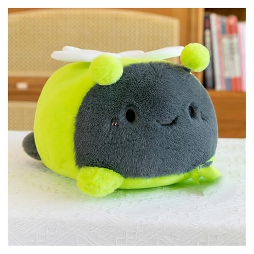 TOPLITHE Glühwürmchen Kuscheltier, Niedliche Leuchtende Glühwürmchen Stofftiere Weiche Kuschelkissen Geschenke for Kinder Jungen Mädchen Geburtstag Heimdekoration(20CM/7IN) von TOPLITHE