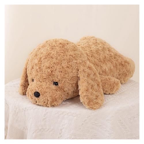 TOPLITHE Großer Teddy Hund Aus Plüsch, Beschwerter Welpe Kuscheltier Weiches Kuschelkissen Geschenk for Kinder Jungen Mädchen Geburtstag Heimdekoration(Brown,42CM/16IN) von TOPLITHE