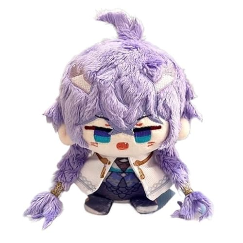 TOPLITHE Honkai Star Rail Kuscheltier, 12CM Kawaii Anime Plüsch Schlüsselanhänger Weiche Entzückende Baumwoll Plüschpuppe for HSR Fans Geschenke(Size:Bailu) von TOPLITHE