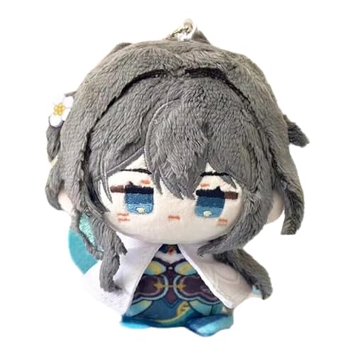 TOPLITHE Honkai Star Rail Kuscheltier, 12CM Kawaii Anime Plüsch Schlüsselanhänger Weiche Entzückende Baumwoll Plüschpuppe for HSR Fans Geschenke(Size:Ruan MEI) von TOPLITHE