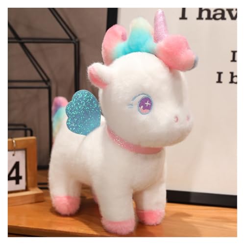 TOPLITHE Kawaii Einhorn Kuscheltier, Weiches Einhorn Kuscheltier Plüschtier Kuscheltier Umarmungsspielzeug Geschenke for Kinder Mädchen Geburtstag(White,38CM/15IN) von TOPLITHE