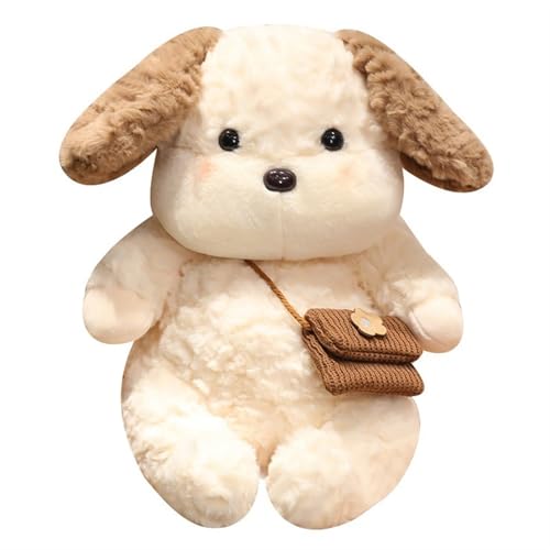 TOPLITHE Kawaii Hunde Plüschtier, Pelziger Welpe Stofftiere Teddy Hunde Plüschpuppe Geschenk for Kinder und Erwachsene Geburtstag Heimdekoration(Beige,45CM/17IN) von TOPLITHE