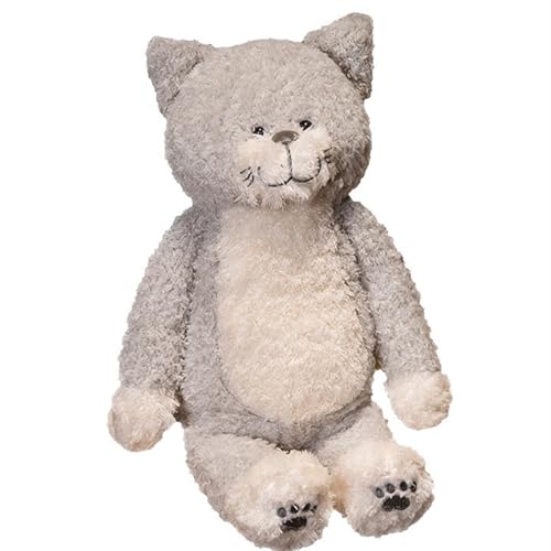 TOPLITHE Kawaii Katzen Kuscheltier, Beschwerte Katze Ausgestopfte Cartoon Tiere Weiches Plüschkissen Umarmungskissen Geschenke for Kinde Jungen und Mädchen(Gray,100CM/39IN) von TOPLITHE