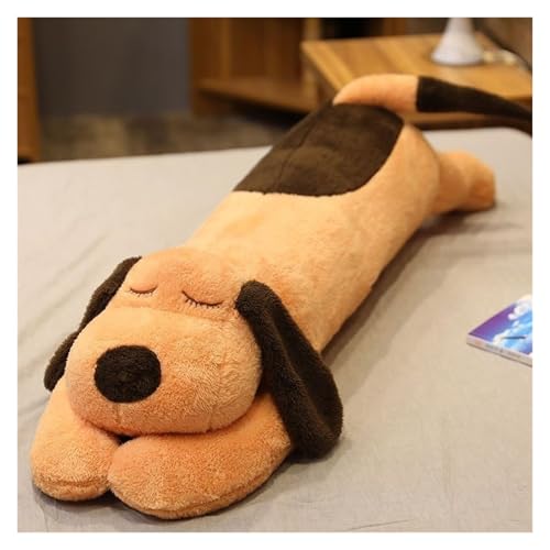 TOPLITHE Langes Hund Plüschkissen, Weiches Stofftier -Kuschelkissen, Kuscheliges Schlafbegleiter Kissen for Alle Altersgruppen, Geschenk for Kinder und Erwachsene(Brown,110CM/43IN) von TOPLITHE